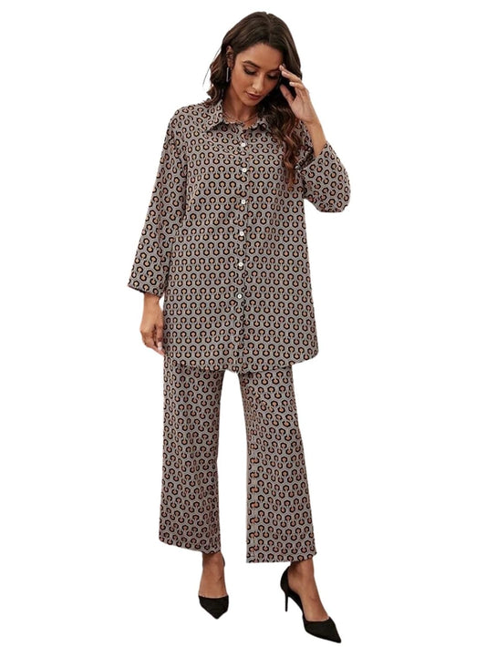 Leriya Fashion Women's Rayon Floral Ethnic Co Ord Set