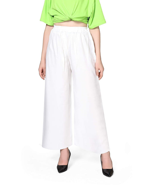 Pranjal Women's Premium Regular Fit Rayon Palazzo