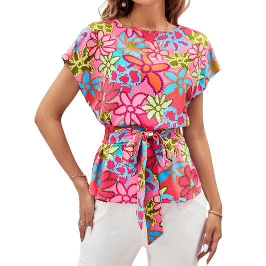 Gufrina Women Western Top with Floral Printed Design