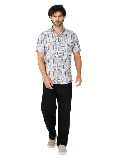BASE 41 Men's Printed Half Sleeve Stylish Latest