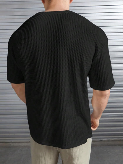 O3e Mens Solid Dotted Unique Design Oversized