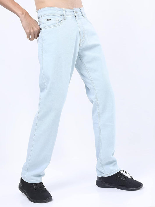 KETCH Men's Straight Fit Mid Rise Jeans (Stretchable)