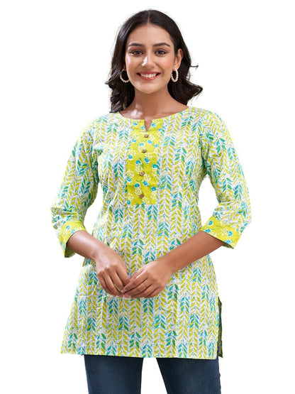 Women Cotton Printed Short Kurti | Short Kurti