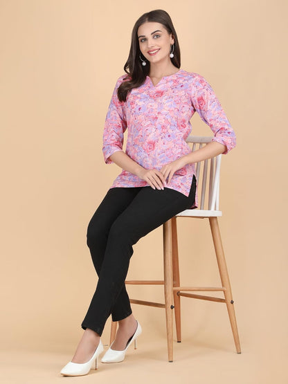PIDAVLIYA'S Indian Women's Tunics Tops Cotton