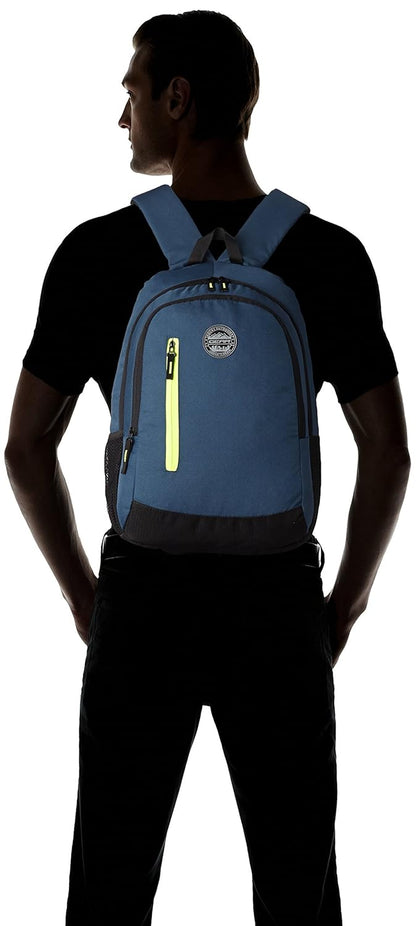 Gear Navy Blue and Green Casual Backpack