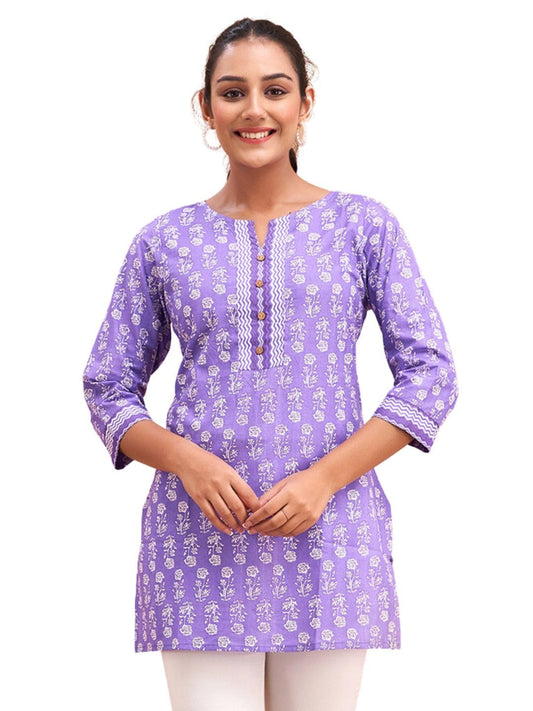 Women Cotton Printed Short Kurti | Short Kurti