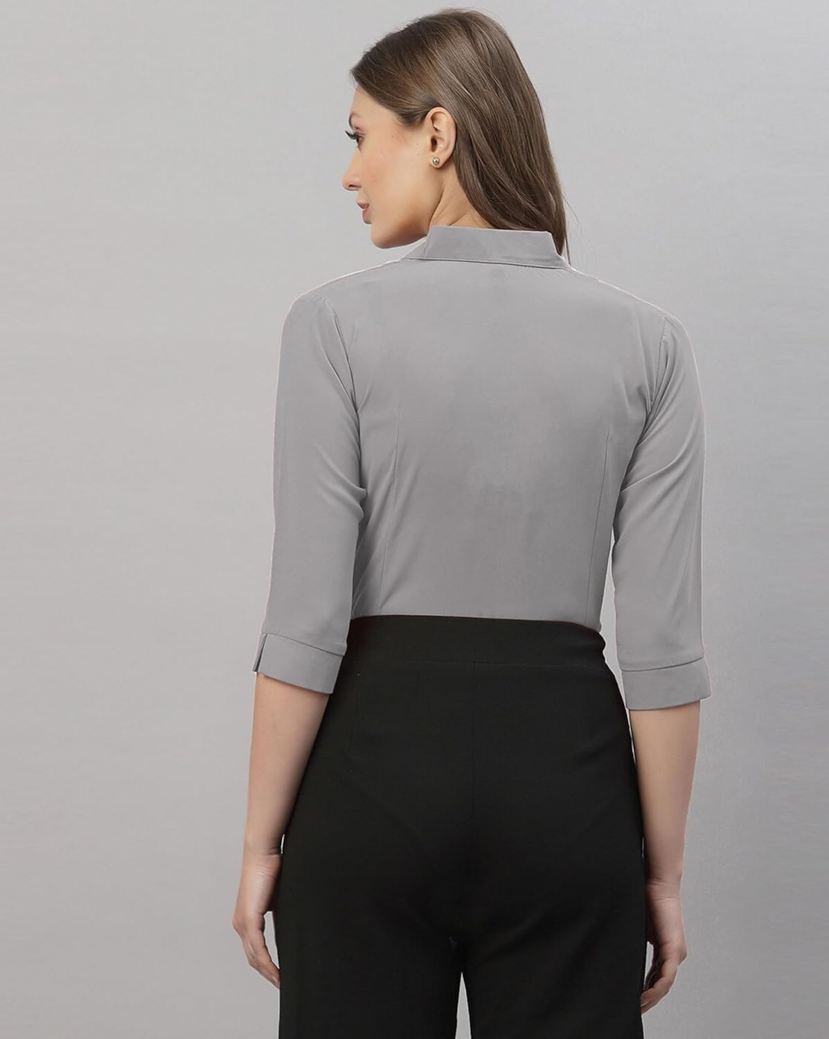 ETHIC GLANCE Women's Poly Viscose Button-Down
