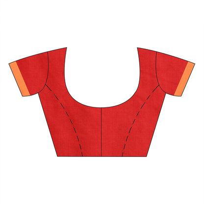 Women`s Handloom Pure Cotton Saree Without blouse