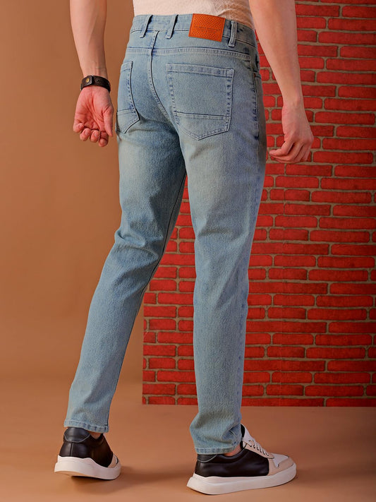 The Indian Garage Co Men Mid Rise Slim Fit Solid
