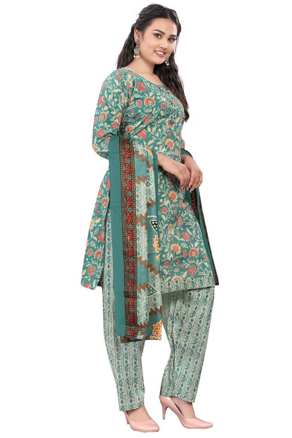Rajnandini Women Brown Cotton Printed Ready To Wear