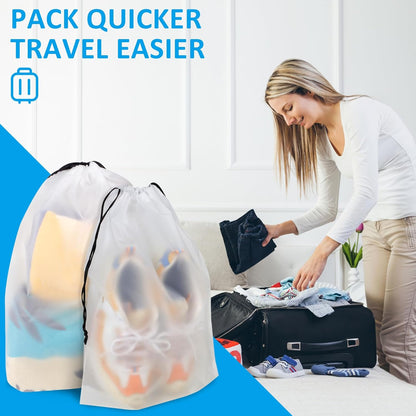 Shoe Bags for Travel, Drawstring Packing Bags, Dustproof