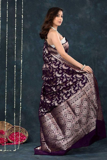 Women's Banarasi Saree Pure Kanjivaram Style Silk Saree