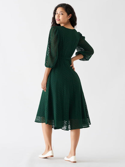 AASK Women Fancy Plain & Solid Designer Dress for Women