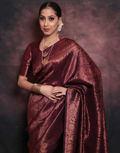 Women's Kanjivaram Soft Silk Blouse Piece For Wedding