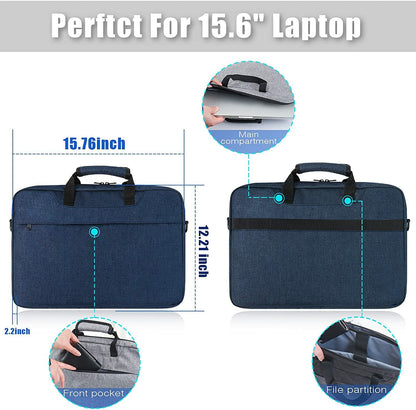 Dynotrek Legato Blue 15.6 inch Laptop Briefcase