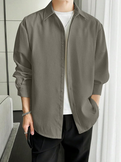 Leriya Fashion Men's Solid Regular Fit Shirt