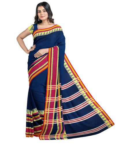 Handloom Saree With Unstitched Running Blouse Piece