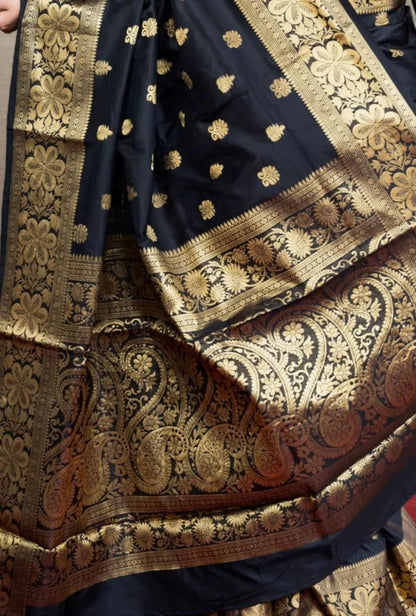Sugathari Women's Banarasi Saree Pure Kanjivaram Silk Saree