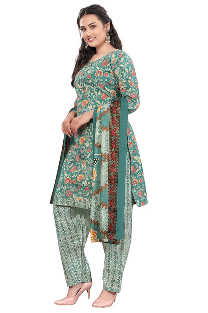 Rajnandini Women Brown Cotton Printed Ready To Wear
