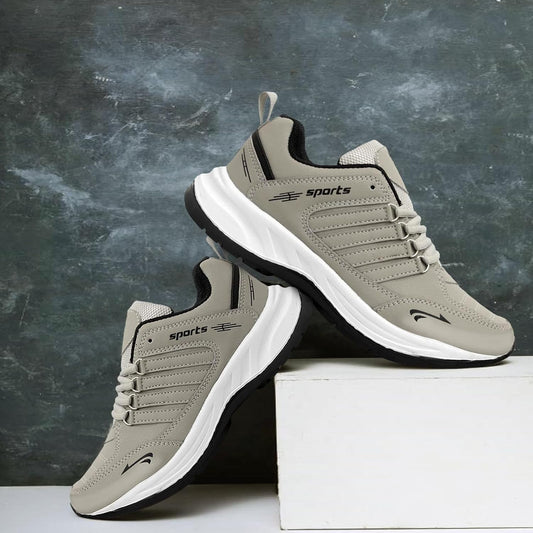 DRACKFOOT Men's Lightweight Cream Sports Shoes - alphahostel.in