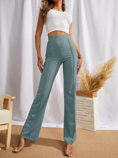 SWADESI STUFF Women's High-Waisted Pant Bell Bottom