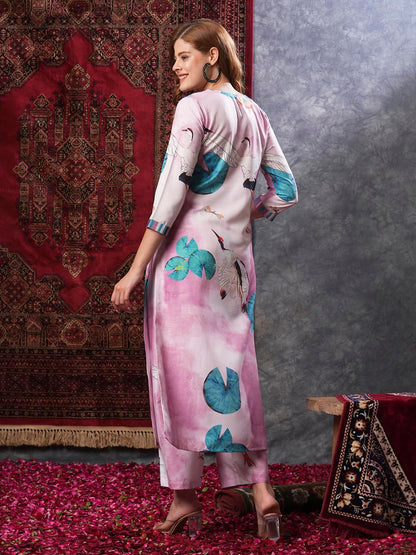 GoSriKi Women's Cotton Blend Kurta & Palazzo