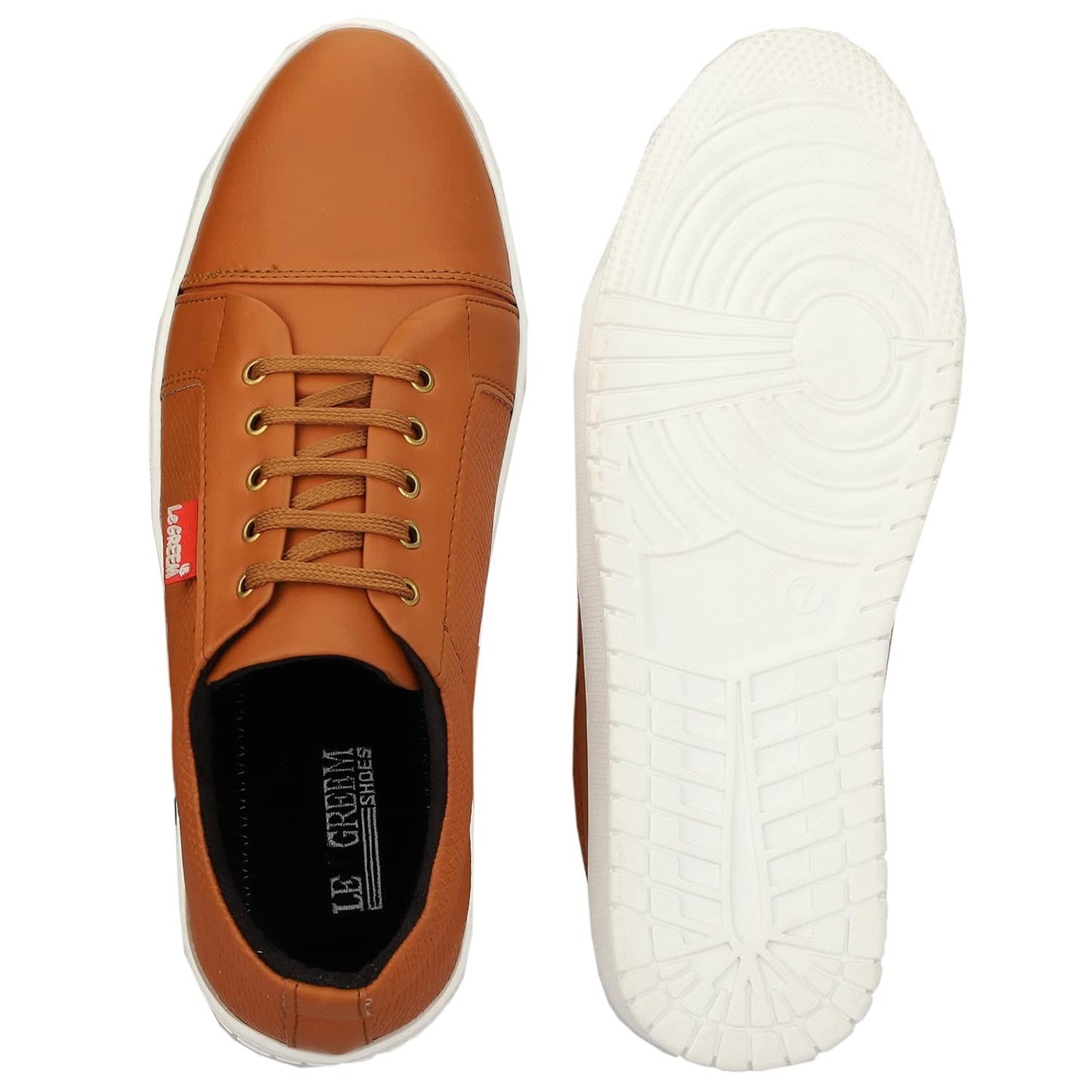 LE GREEM Men's Synthetic Leather Stylish Sneakers - alphahostel.in