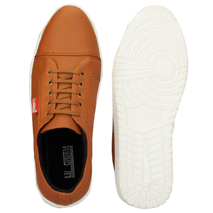 LE GREEM Men's Synthetic Leather Stylish Sneakers - alphahostel.in