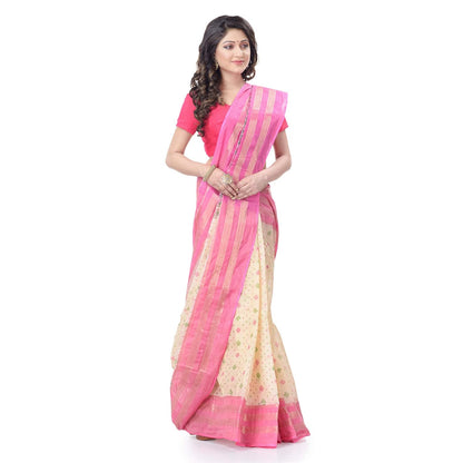 Women's Tant Cotton Saree Without Blouse Piece