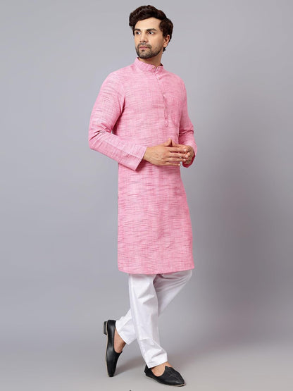 LATEST CHIKAN Men's Cotton Regular Kurta