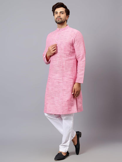 LATEST CHIKAN Men's Cotton Regular Kurta