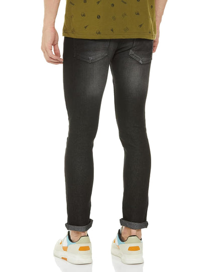 KETCH Men's Skinny Fit Mid Rise Jeans