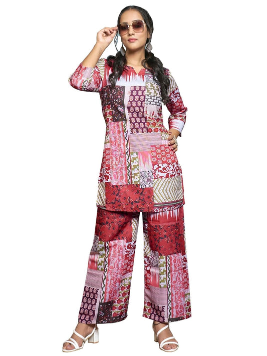 DHRUVI TRENDZ Rayon Kurta-Set for Women