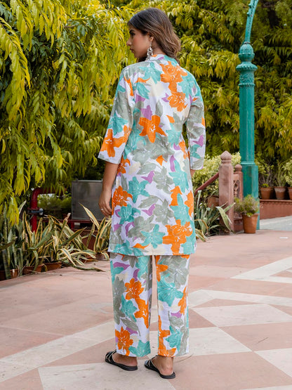 VredeVogel Cotton Blend Kurta Set for Women