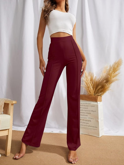 SWADESI STUFF Women's High-Waisted Pant Bell Bottom
