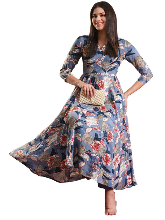 ANNI DESIGNER Women Rayon Blend Kurta & Pant