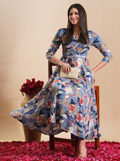 ANNI DESIGNER Women Rayon Blend Kurta & Pant
