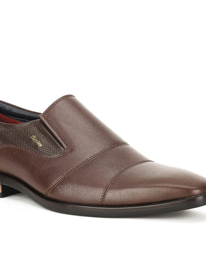 Bata Men Arturo Slip ON Formal Shoes, Brown - alphahostel.in
