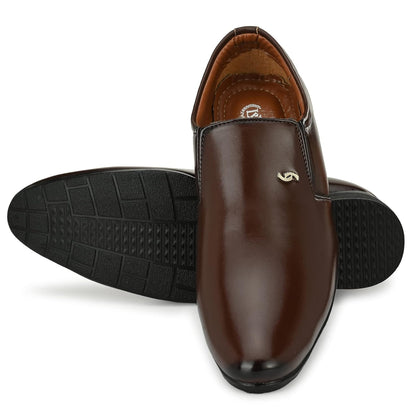 Leepeeter Men Formal Shoes | Slip-on Moccasin Shoes - alphahostel.in
