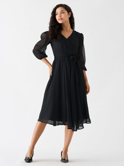 AASK Women Fancy Plain & Solid Designer Dress for Women