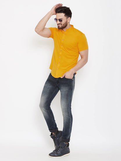 AUSK Men's Regular Fit Half Sleeves Casual Shirt
