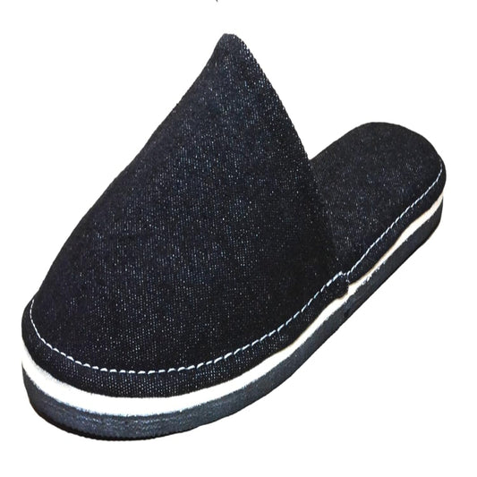 Black Denim super soft and comfortable Slippers - alphahostel.in