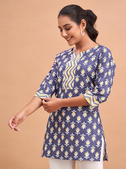 Women Cotton Printed Short Kurti | Short Kurti