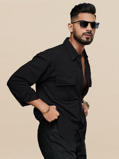 IndoPrimo Men's Regular Fit Fancy Double Pocket