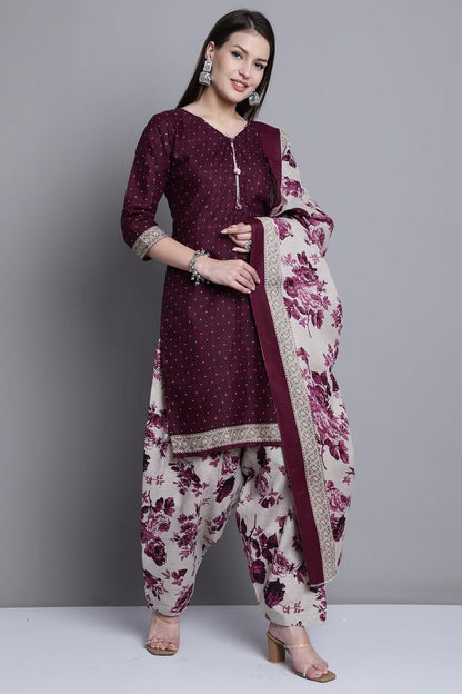 Rajnandini Women Cotton Patiala Salwar Suit