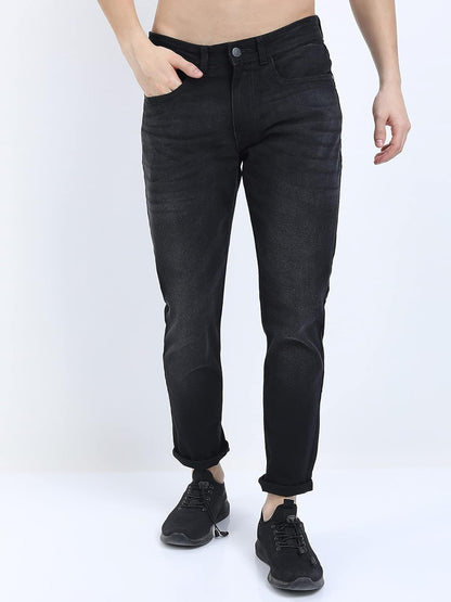 KETCH Men's Tapered Fit Mid Rise Jeans