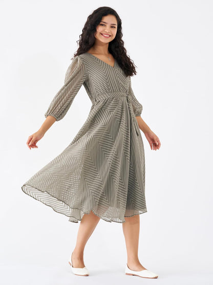 AASK Women Fancy Plain & Solid Designer Dress for Women