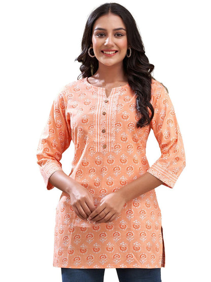 Women Cotton Printed Short Kurti | Short Kurti