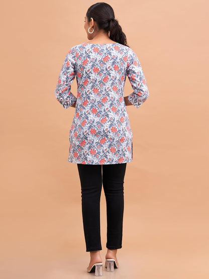 Women Cotton Printed Short Kurti | Short Kurti