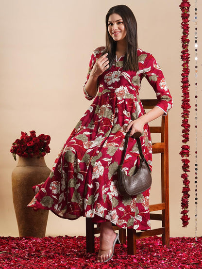 ANNI DESIGNER Women Rayon Blend Kurta & Pant